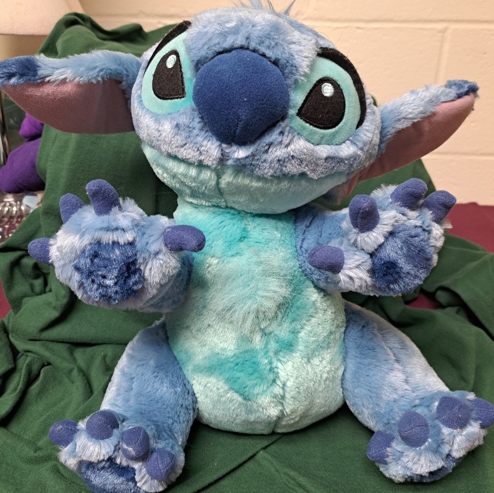 Stitch Plush Disneyland Walt Disney World stands about 12" Tall - Picture 2 of 8